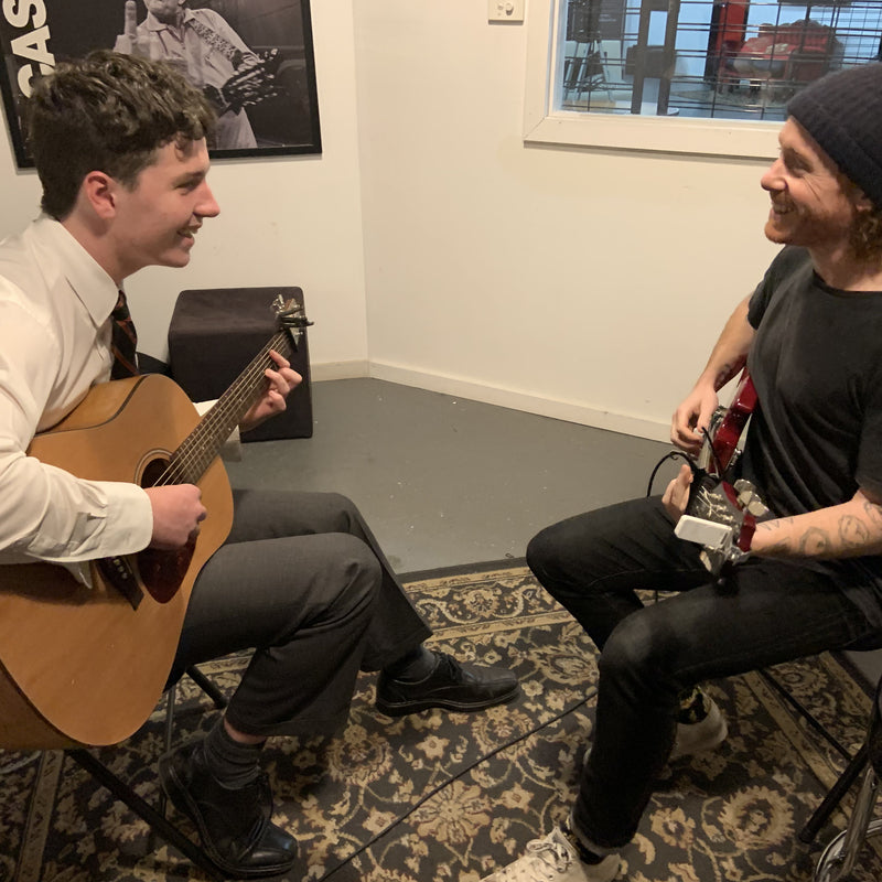 guitar with friend