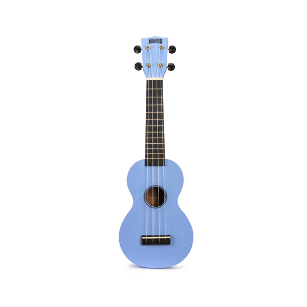 light blue guitar