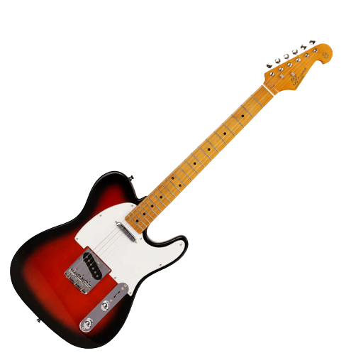 Red Black White Guitar