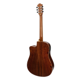 Brown Wood Guitar Back