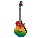 Rainbow Front Side Guitar