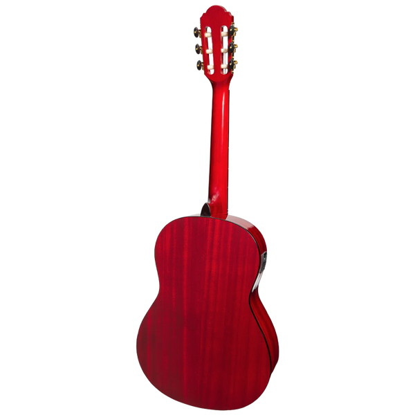 Red Black Back Side Guitar