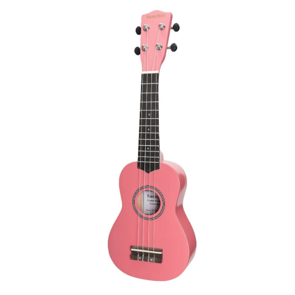 magenta pink guitar front