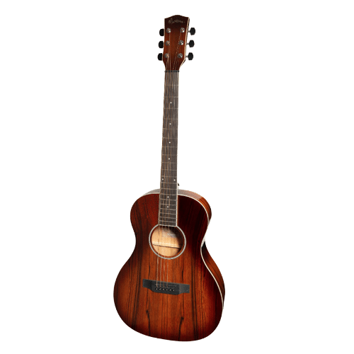 Martinez 31D-ABB Daowood Parlour Acoustic-Electric Guitar (African Brownburst)